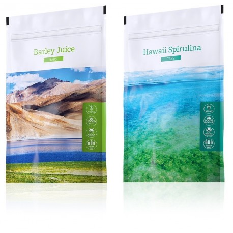 Hawaii Spirulina tabs + Barley Juice tabs