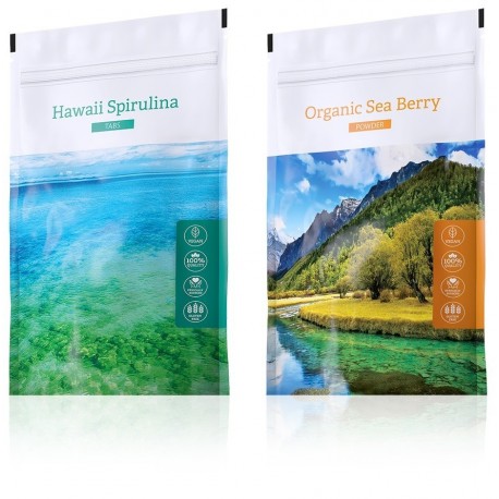 HAWAII SPIRULINA TABS + Organic Sea Berry powder
