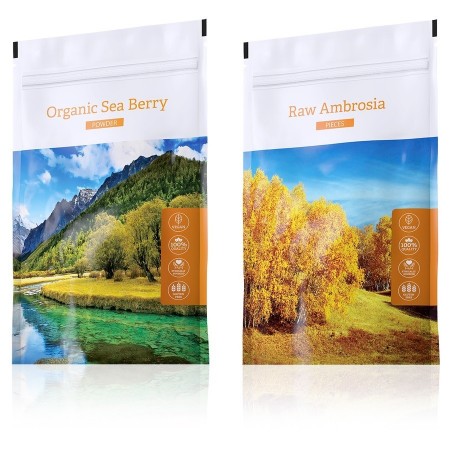 Raw Ambrosia pieces + Organic Sea Berry powder