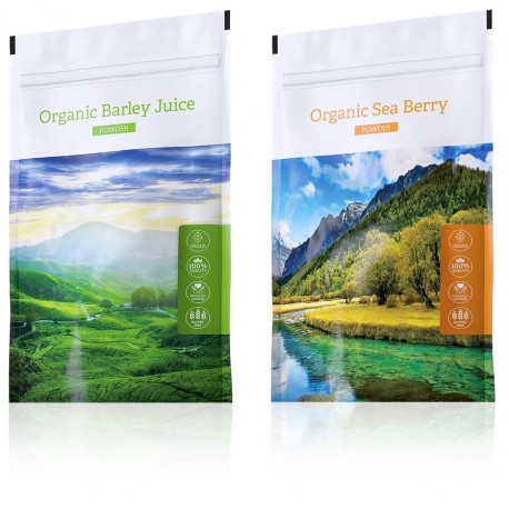 ORGANIC BARLEY JUICE POWDER + Organic Sea Berry powder