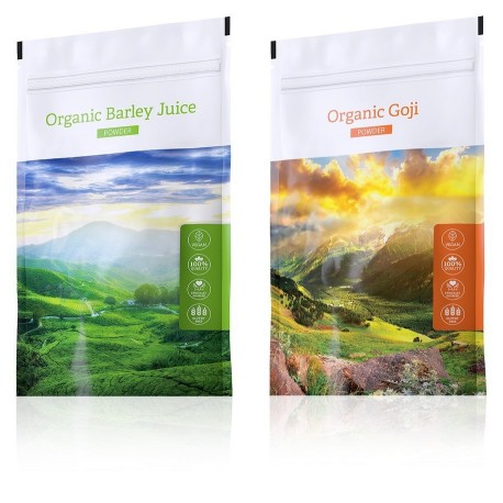 Organic Goji powder + ORGANIC BARLEY JUICE POWDER