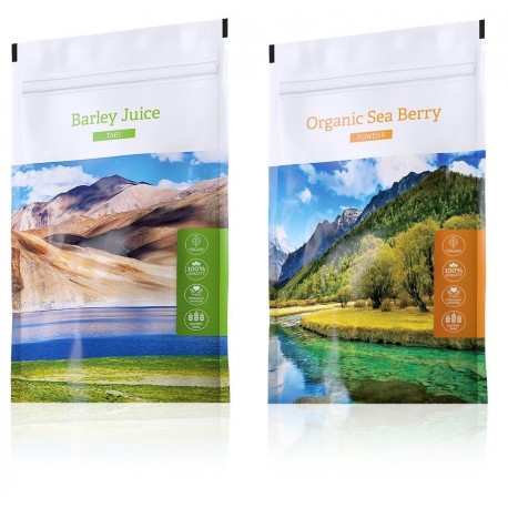 BARLEY JUICE TABS + Organic Sea Berry powder