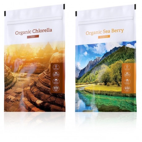 ORGANIC CHLORELLA TABS + Organic Sea Berry powder